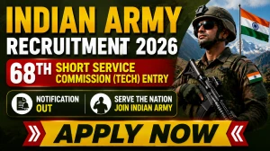 Indian Army SSC Tech 68th Recruitment 2026 (Short Notice) - Apply Online