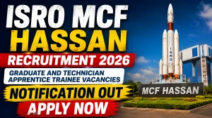 ISRO MCF Hassan GAT & TAT Recruitment 2026 Notification Out - Apply Online for 45 Graduate and Technician Apprentice Trainee Posts