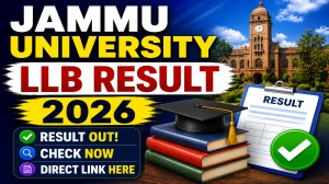 Jammu University LL.B Result 2026 Out - Check 3rd Sem Regular & Re-evaluation Result at coeju.com Jammu University LL.B Result 2026 Out - Check 3rd Sem Regular & Re-evaluation Result at coeju.com