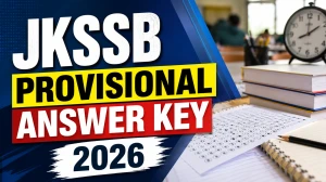 JKSSB Provisional Answer Key 2026 Released for Sanitary Inspector and JOT Posts - Check and Download JKSSB Provisional Answer Key 2026 Released for Sanitary Inspector and JOT Posts - Check and Download