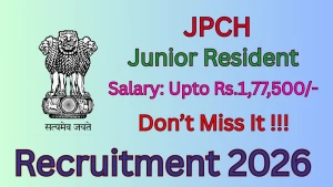 JPCH Junior Resident Recruitment 2026 - Walkin