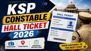 KSP Constable Hall Ticket 2026 - Kannada Language Test Admit Card Download Link KSP Constable Hall Ticket 2026 - Kannada Language Test Admit Card Download Link