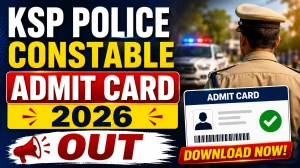 KSP Police Constable Admit Card 2026 Out - Download Karnataka Civil Police Hall Ticket at cetonline.karnataka.gov.in
