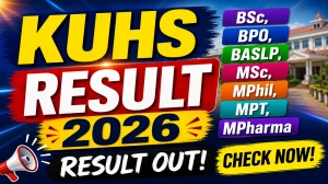 KUHS Result 2026 Out - Check BSc, MPT, BASLP and MLT Regular & Supplementary Exam Results