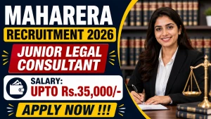 MahaRERA Junior Legal Consultant Recruitment 2026 - Apply Online MahaRERA Junior Legal Consultant Recruitment 2026 - Apply Online