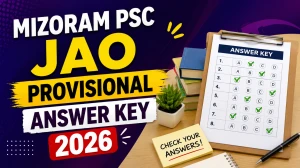 Mizoram PSC Junior Accounts Officer Provisional Answer Key 2026 - Download PDF Mizoram PSC Junior Accounts Officer Provisional Answer Key 2026 - Download PDF