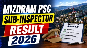 Mizoram PSC Sub-Inspector Result 2026 - Check Selected Candidates and Cut-Off Marks Mizoram PSC Sub-Inspector Result 2026 - Check Selected Candidates and Cut-Off Marks