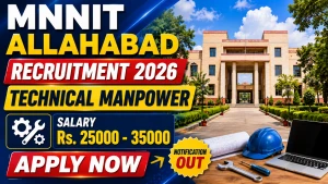 MNNIT Allahabad Technical Manpower Recruitment 2026 - Walkin