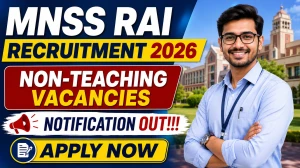 MNSS Rai Non-Teaching Recruitment 2026 - Apply Online for Clerk, Steno Posts MNSS Rai Non-Teaching Recruitment 2026 - Apply Online for Clerk, Steno Posts