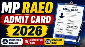 MP RAEO Admit Card 2026 - Download Hall Ticket at esb.mp.gov.in