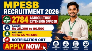 MPESB Agriculture Extension Officer Recruitment 2026: Apply Online for 2784 Posts MPESB Agriculture Extension Officer Recruitment 2026: Apply Online for 2784 Posts