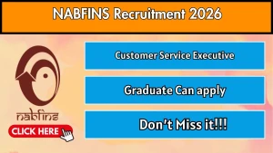 NABFINS Customer Service Executive Recruitment 2026 - Apply Online NABFINS Customer Service Executive Recruitment 2026 - Apply Online