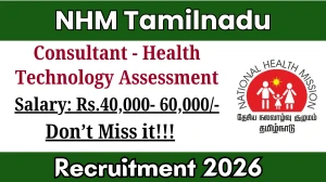 NHM Tamilnadu Consultant Recruitment 2026 - Apply Offline NHM Tamilnadu Consultant Recruitment 2026 - Apply Offline
