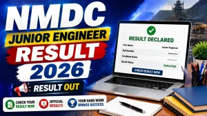 NMDC Junior Engineer Result 2026 - Check Provisionally Selected Candidates