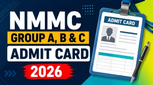 NMMC Group A, B and C Admit Card 2026 - Download Hall Ticket NMMC Group A, B and C Admit Card 2026 - Download Hall Ticket
