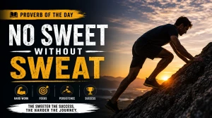 No Sweet Without Sweat – Proverb of the Day, Meaning, Examples & Moral Lesson