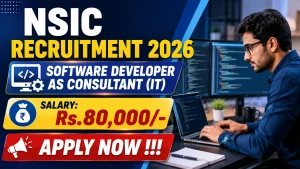 NSIC Software Developer Recruitment 2026 - Apply Offline