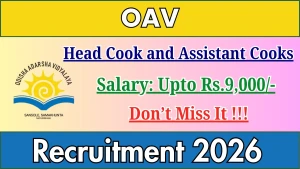 OAV Recruitment 2026 - Apply Offline for Head Cook and Assistant Cooks Posts OAV Recruitment 2026 - Apply Offline for Head Cook and Assistant Cooks Posts