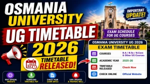 Osmania University 1st & 2nd Sem Time Table 2026 Out - Download UG Regular & Backlog Exam Time Table Osmania University 1st & 2nd Sem Time Table 2026 Out - Download UG Regular & Backlog Exam Time Table