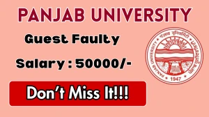 Panjab University Guest Faculty Recruitment 2026 - Walkin