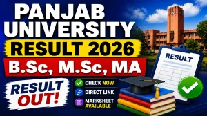 Panjab University Result 2026 Out - Direct Link to Check M.Sc, MA & B.Sc Result Online at puchd.ac.in Panjab University Result 2026 Out - Direct Link to Check M.Sc, MA & B.Sc Result Online at puchd.ac.in