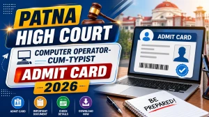 Patna High Court Computer Operator-cum-Typist Admit Card 2026 - Download Link, Exam Date 22 July