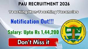 PAU Teaching/Non-Teaching Recruitment 2026 - Apply Online for Chowkidar, Beldar and More Posts PAU Teaching/Non-Teaching Recruitment 2026 - Apply Online for Chowkidar, Beldar and More Posts