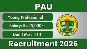 PAU Young Professional-II Recruitment 2026 - Apply Offline PAU Young Professional-II Recruitment 2026 - Apply Offline