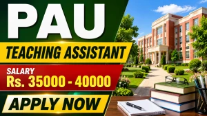 PAU Teaching Assistant Recruitment 2026 - Apply Offline PAU Teaching Assistant Recruitment 2026 - Apply Offline