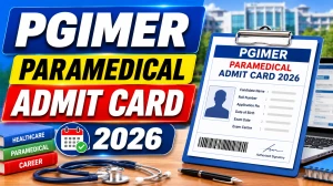 PGIMER Paramedical Admit Card 2026 Out - Download Hall Ticket at pgimer.edu.in PGIMER Paramedical Admit Card 2026 Out - Download Hall Ticket at pgimer.edu.in