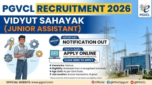 PGVCL Vidyut Sahayak (Junior Assistant) PwBD Recruitment 2026 – 236 Vacancies, Apply Online