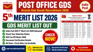 Post Office GDS 5th Merit List 2026: Expected Date, Cut-Off Trends & PDF Download Link