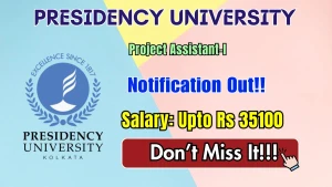 Presidency University Project Assistant Recruitment 2026 - Apply Online Presidency University Project Assistant Recruitment 2026 - Apply Online