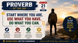Proverb of the Day: 