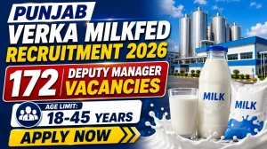 Punjab Verka Milkfed Deputy Manager Recruitment 2026 Notification Out - Apply Online for 172 Posts
