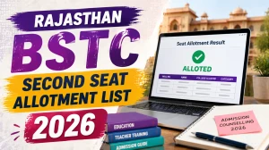 Rajasthan BSTC Second Seat Allotment List 2026 - Check College Allotment at predeledraj2026.com