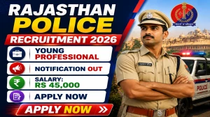 Rajasthan Police Young Professional Recruitment 2026 - Apply Online Rajasthan Police Young Professional Recruitment 2026 - Apply Online