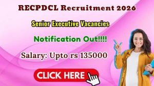 RECPDCL Senior Executive Recruitment 2026 - Apply Online