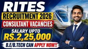 RITES Individual Consultant Recruitment 2026 - Apply Online RITES Individual Consultant Recruitment 2026 - Apply Online