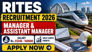 RITES Recruitment 2026 - Apply Online for Manager & Assistant Manager Posts RITES Recruitment 2026 - Apply Online for Manager & Assistant Manager Posts
