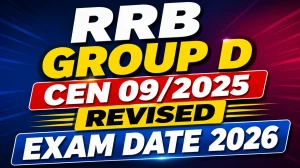 RRB Group D CEN 09/2025 Exam Date 2026 (Revised) - Check CBT Schedule, City Slip & Admit Card Dates RRB Group D CEN 09/2025 Exam Date 2026 (Revised) - Check CBT Schedule, City Slip & Admit Card Dates
