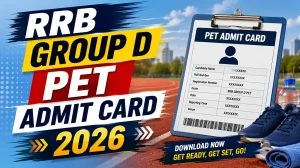RRB Group D PET Admit Card 2026 - Check Zone-Wise PET Dates and Download Link RRB Group D PET Admit Card 2026 - Check Zone-Wise PET Dates and Download Link