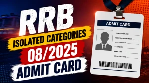 RRB Isolated Categories 08/2025 Admit Card 2026 Out - Download Hall Ticket at rrb.indianrailways.gov.in RRB Isolated Categories 08/2025 Admit Card 2026 Out - Download Hall Ticket at rrb.indianrailways.gov.in