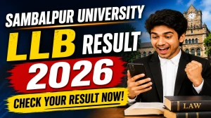 Sambalpur University LLB 4th Semester Result 2026 Out - Check Direct Link at suniv.ac.in
