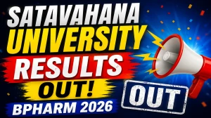 Satavahana University Result 2026 Out - B.Pharmacy Semester Result Released