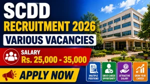 SCDD Recruitment 2026 - Apply Online for 10 Coordinators, State Programme Manager and More Posts