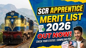 SCR Apprentice Merit List 2026 Out - Download Result & DV Call Letter