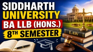 Siddharth University BA LLB Result 2026 Out - Check & Download Marksheet PDF
