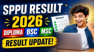 SPPU Result 2026 Out - Check BSc Aviation, MSc Bioinformatics, MSc Defence Studies & Law Diplomas Declared