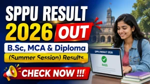 SPPU Result 2026 OUT - Check B.Sc, MCA & Diploma (Summer Session) Results Online at unipune.ac.in SPPU Result 2026 OUT - Check B.Sc, MCA & Diploma (Summer Session) Results Online at unipune.ac.in